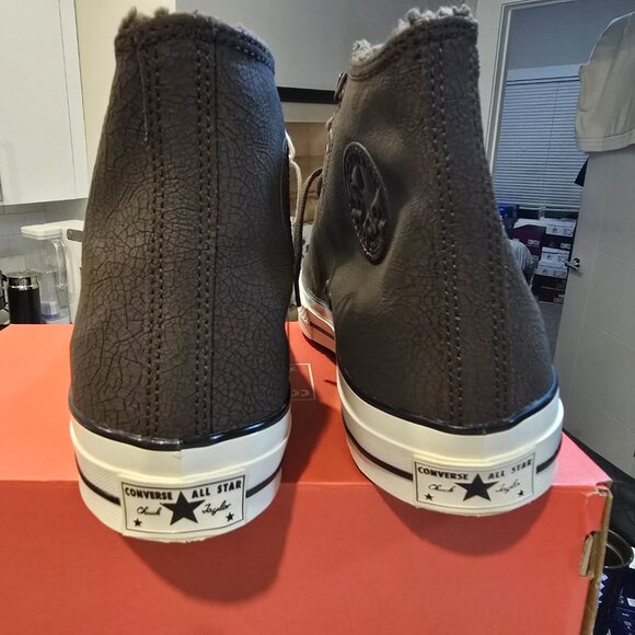 Converse Chuck 70 Distressed Leather 'Fresh Brew' Coffee Brown Men's Size 13 NEW - Picture 9 of 12